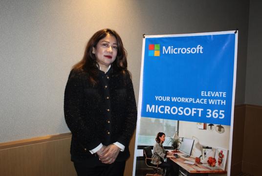 Sonia Bashir Kabir, managing director of Microsoft for Bangladesh, Myanmar, Nepal, Bhutan and Laos (Photo- Khine Kyaw, Myanmar Eleven)