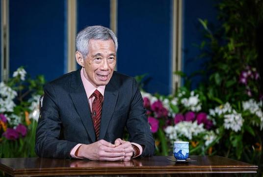 Prime Minister Lee Hsien Loong at the recording of his message for the High-Level Meeting to commemorate the 75th anniversary of the United Nations. In his remarks, he called on members to work together to update and reform multilateral institutions like the UN so that they can remain open, inclusive, and able to respond effectively to shared challenges. PHOTO: MINISTRY OF COMMUNICATIONS AND INFORMATION