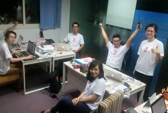 The Student Life Care team at their office in Hanoi./ Photo courtesy of Student Life Care 