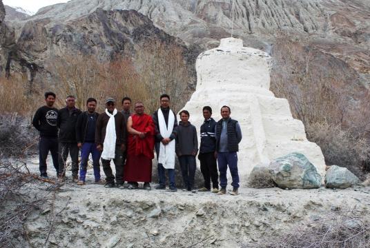 HCHF has initiated a series of training workshops for local masons on Stupa restoration and construction in last five years and restored several old stupas in Ladakh. (SNS)