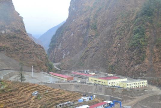 A newly constructed dry port in Tatopani, Sindhupalchok. Post File Photo