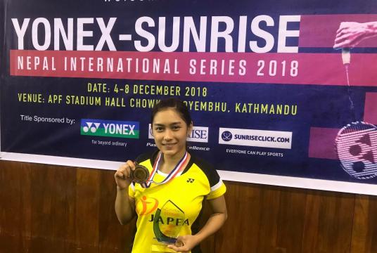 Thet Htar Thuza secures silver medal in Nepal International Series Badminton Tournament 