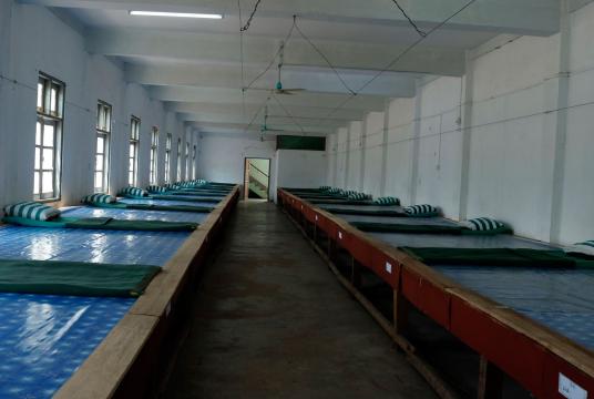 Nay Pyi Taw transit centre being prepared for quarantine (Photo-Aung Min Thein)