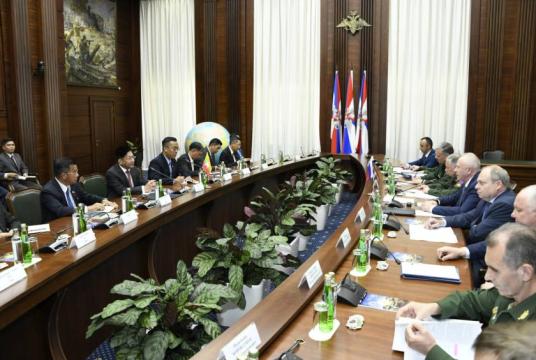 During his visit in July, the SAC Chair and officials of the Ministry of Defense for Russia met and discussed.
