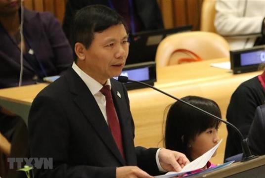 Ambassador Đặng Đình Quý, head of the Vietnamese Permanent Mission to the UN.  —  VNA/VNS Photo Hoài Thanh 