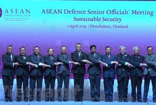The ASEAN Defence Senior Officials' Meeting, under the theme "Sustainable security", officially opened in Phetchaburi province, Thailand, yesterday. — VNA/VNS Photo