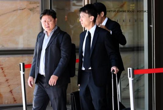 Hacking Team was ordered to pay about $25,000 to Singaporean Woon Wee Shuo (far left), who won his countersuit against his former employer for unpaid salary and expenses.PHOTO: ST FILE