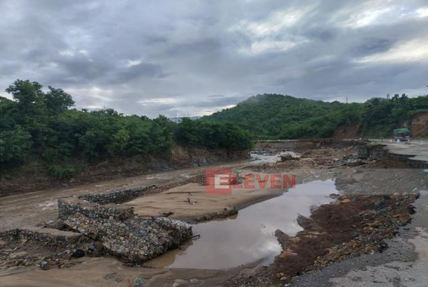  Caption-The area where houses were destroyed  was seen On October 4
