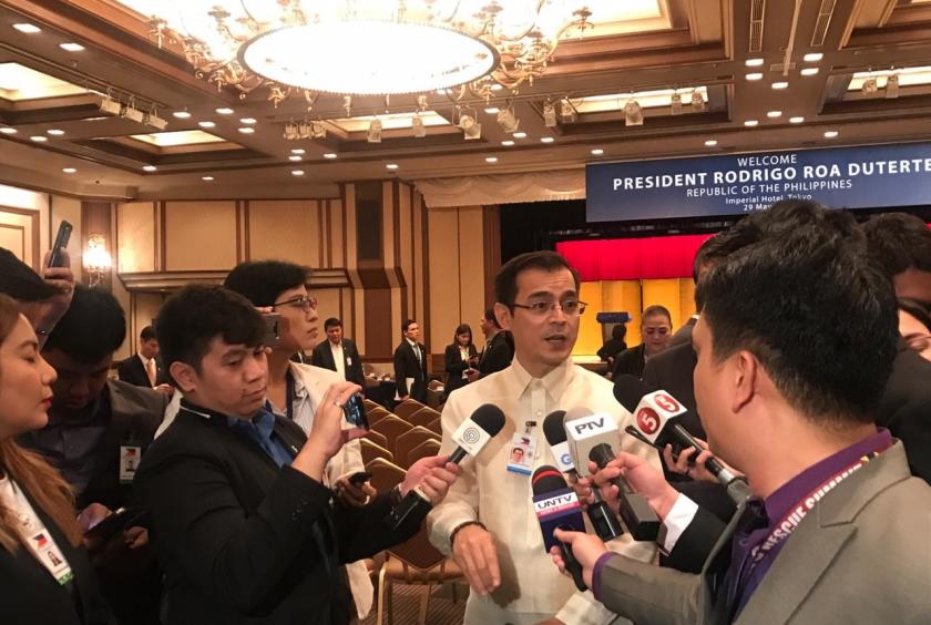 Incoming Manila Mayor Francisco ‘Isko Moreno’ Domagoso (center in Barong) sees his Japan trip with President Rodrigo Duterte as an opportunity to lure more investors in Manila as he pushes for the development of the city he will run for the next three years. NESTOR CORRALES/INQUIRER.net