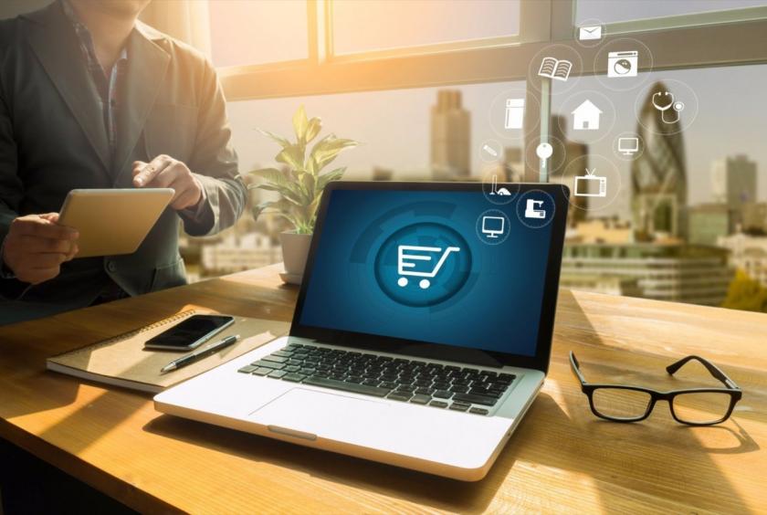 Illustration of e-commerce. (Shutterstock.com/one photo) 