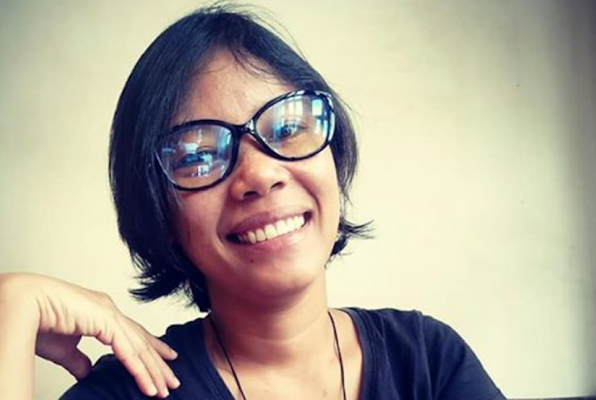 Negros-based activist Zara Alvarez (Photo from the Facebook account of Cristina Palabay of Karapatan)
