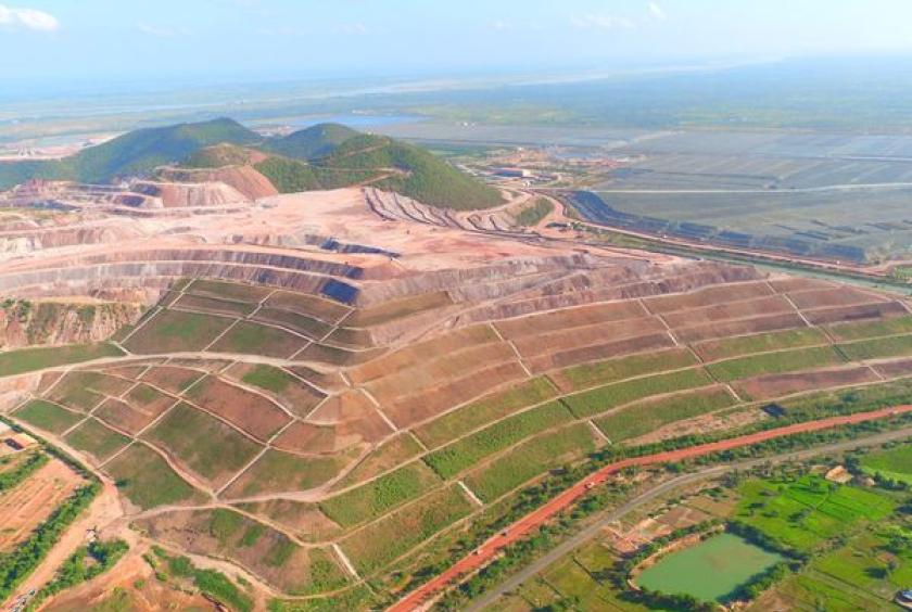 Letpadaungtaung copper project area as seen in March 2020.