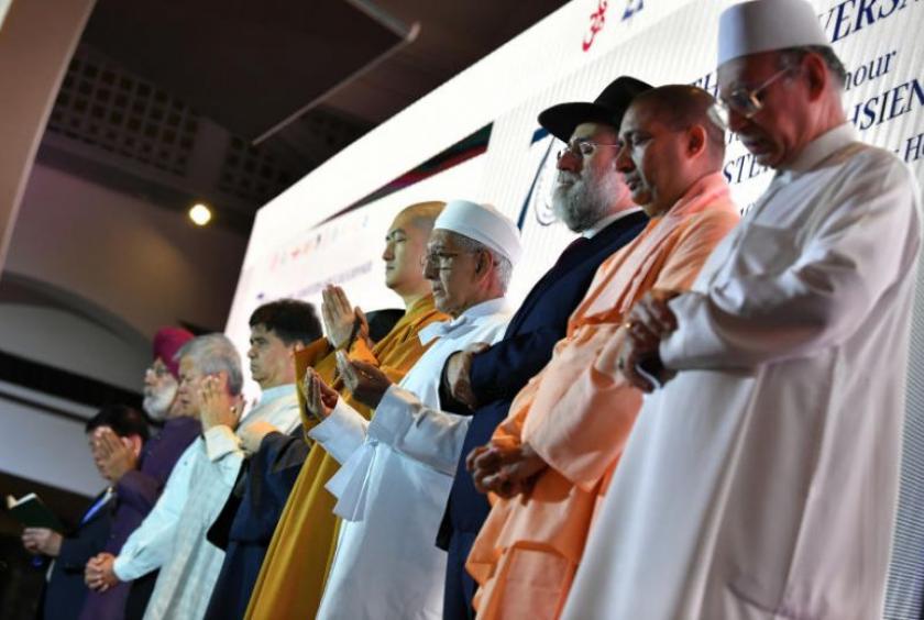 President Halimah Yacob thanked religious and community leaders for their efforts in keeping society together.PHOTO: ST FILE