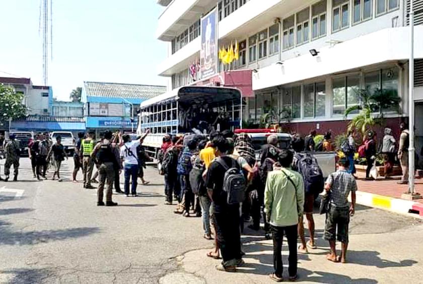 123 Myanmar nationals arrested for illegal entry into Kanchanaburi ...