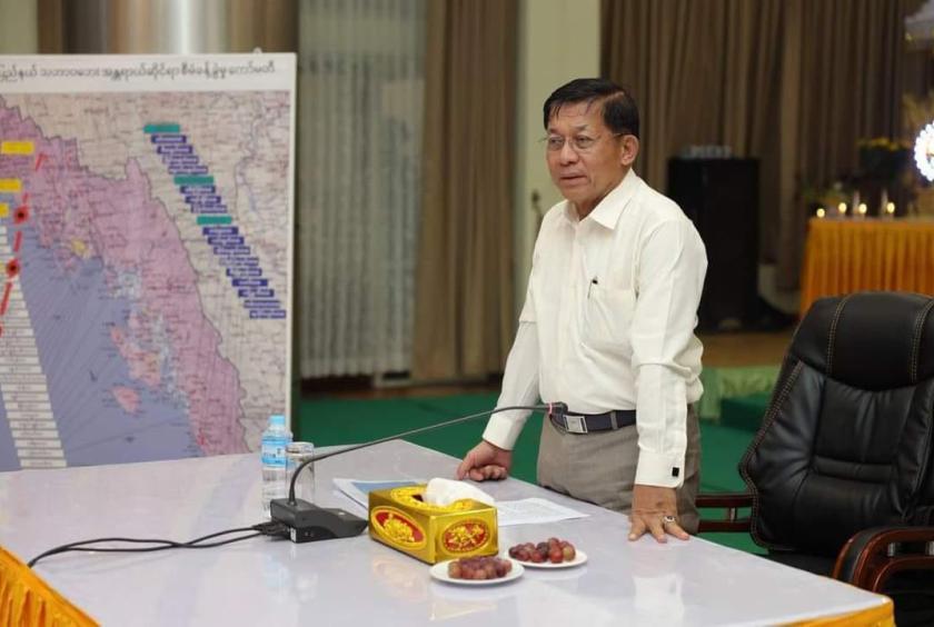 Photo - SAC Chair seen at Sittway on May 15, 2023 after Cyclone Mocha struck (old photo)