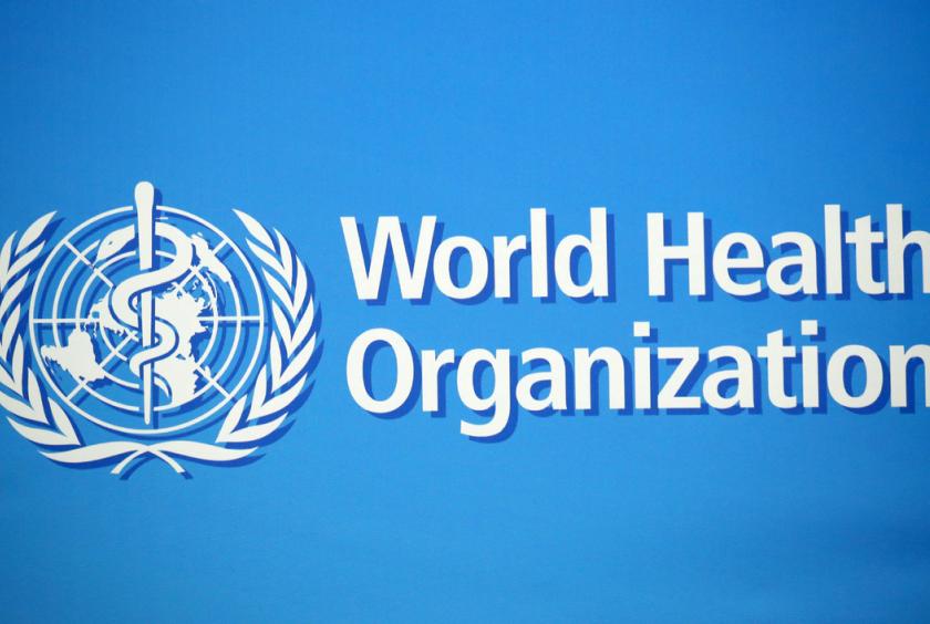 A logo is pictured at the World Health Organization (WHO) building in Geneva, Switzerland, Feb 2, 2020. [Photo/Agencies]