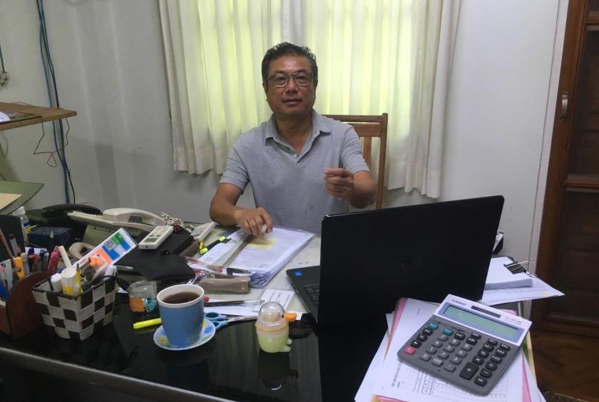 Han Zaw Lin, Operations Manager of Thai Sawat Import Export Company and Cheung Hing Timber Company.