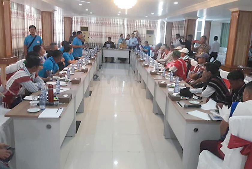 A meeting between the KNU/KNLA (PC) and the CTFMR.