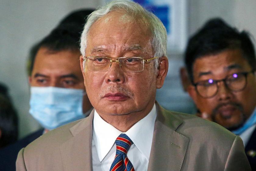 Guilty as charged: Najib during a press conference after sentencing. — IZZRAFIQ ALIAS/The Star
