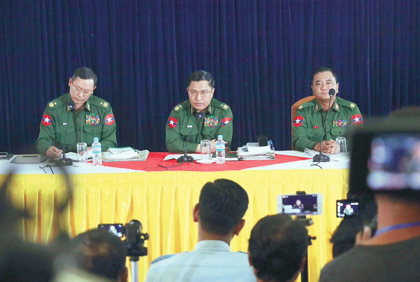 Tatmadaw True News Information Team held a press conference, on February 23.