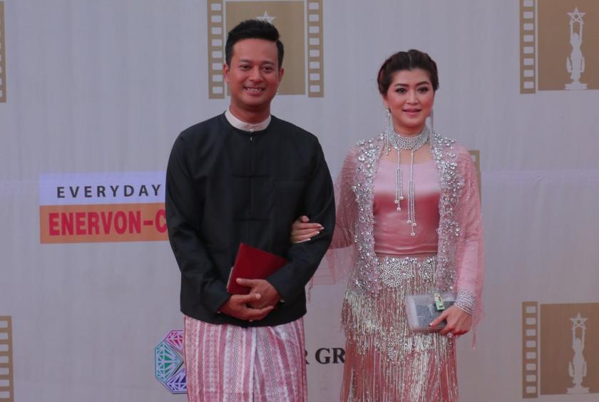 Actor Pyi Ti Oo and wife and actress Eaindra Kyaw Zin