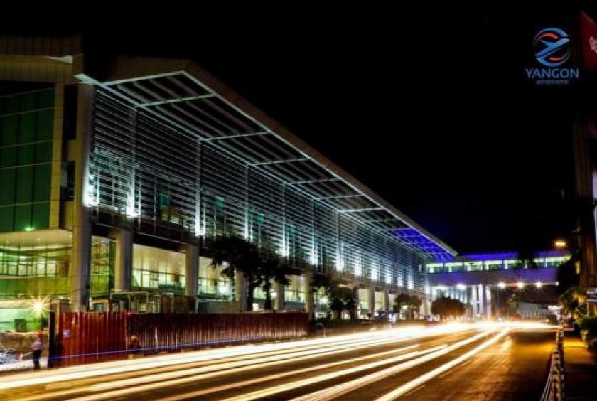 Domestic passenger lounge at Yangon International Airport