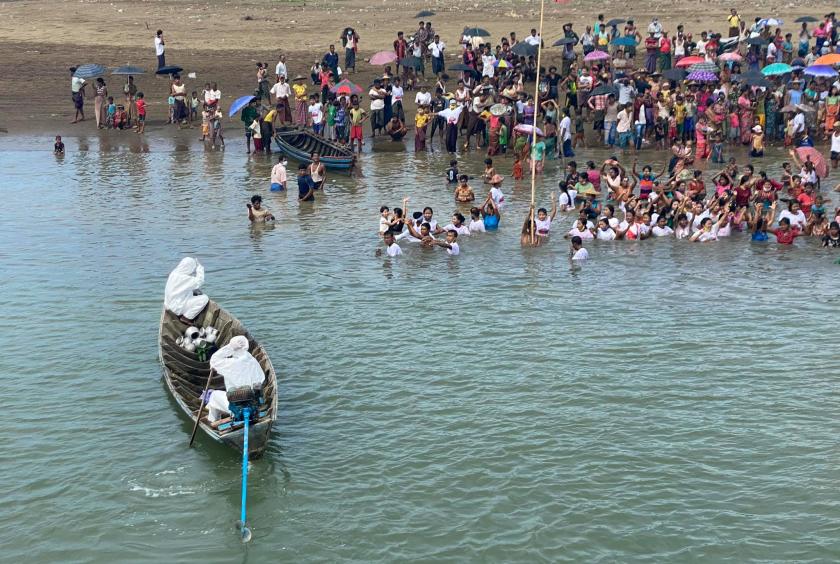 Arakan National Party ANP campaign boat boat barred from