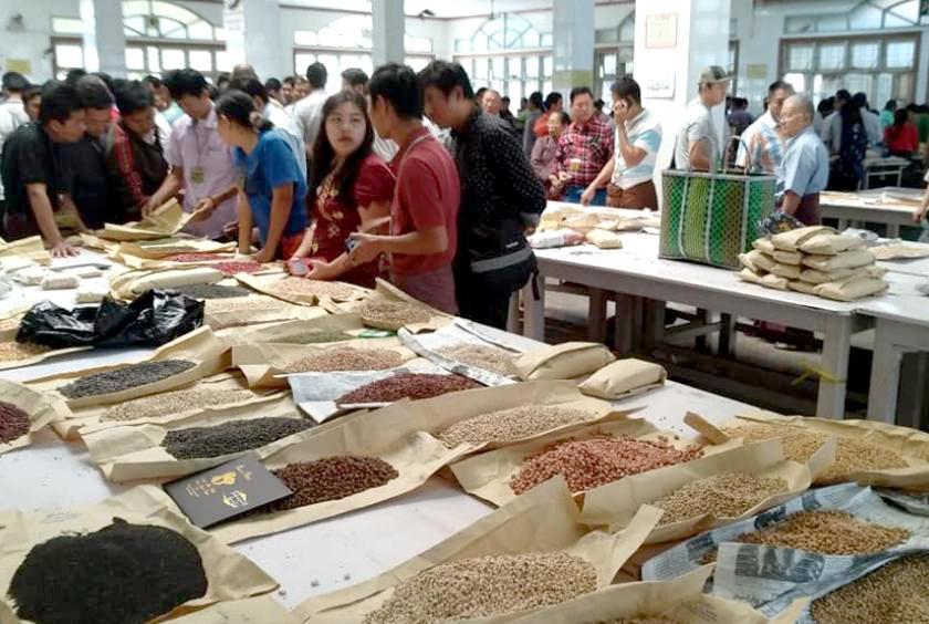 Trading in beans and pulses in Mandalay market in previous years 