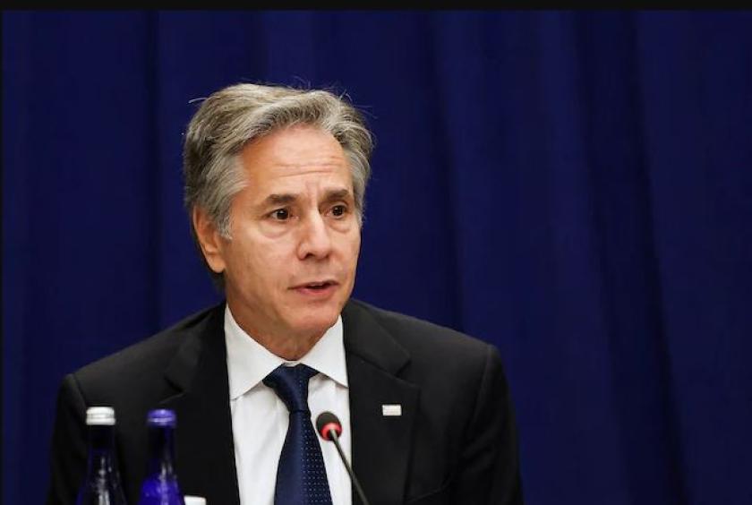 U.S. Secretary of State Antony J. Blinken speaks during a ministerial meeting of the Foreign Ministry Channel for Global Health Security, in New York, U.S. Sept. 27, 2024. Heather Khalifa/Pool via REUTERS/File Photo