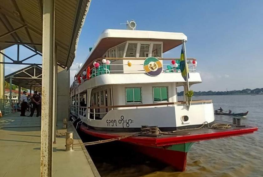 Toee Pwar ship which will run for Ygn river sunset trip 