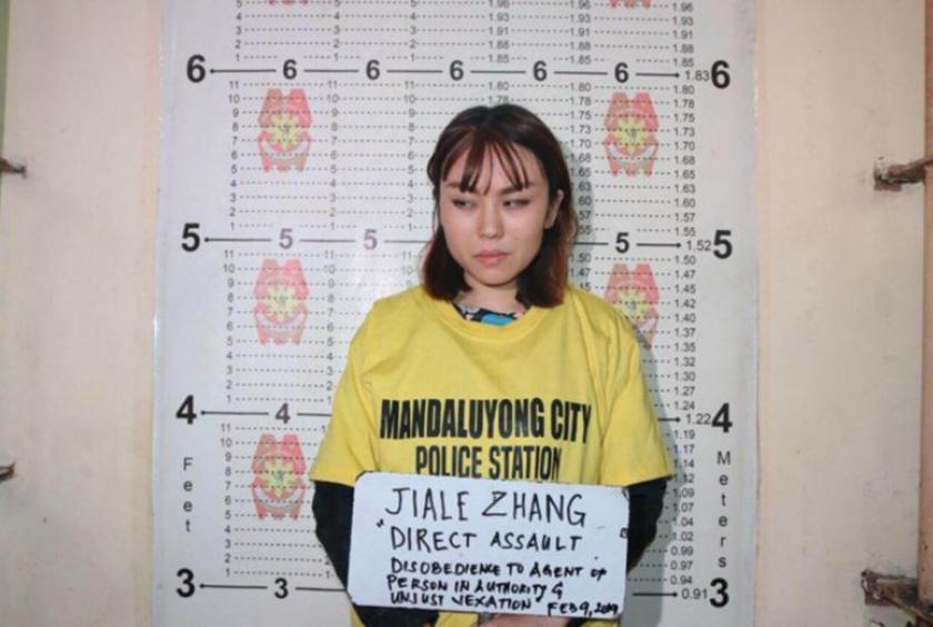 Philippines immigration bureau's lawyers have found probable cause to deport Chinese arts student Zhang Jiale.PHOTO: PHILIPPINE NATIONAL POLICE