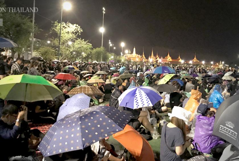 The September 19 rally is the first huge night stay-over political protest of its kind since the 2014 military coup.