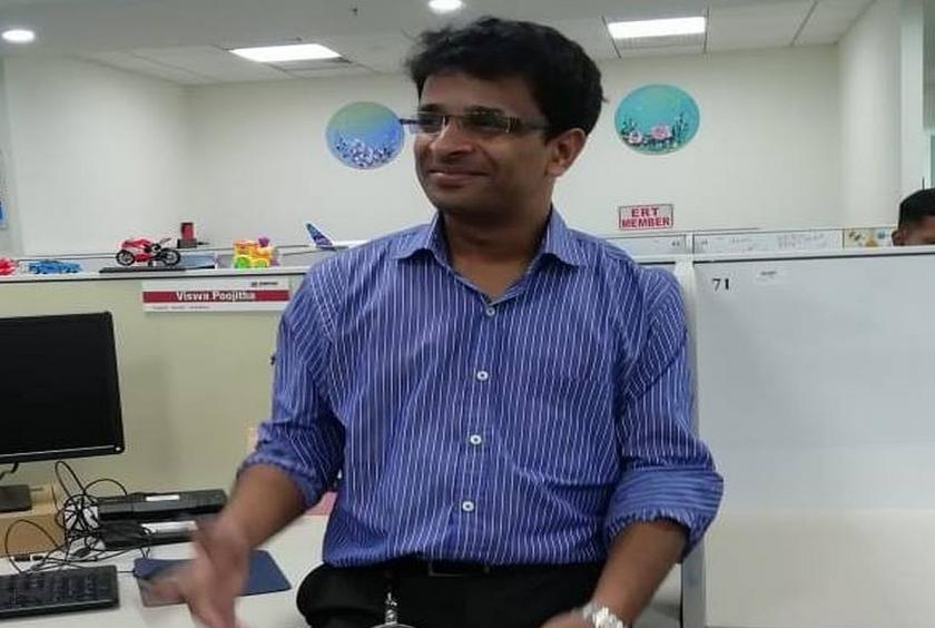 Subramanian, who works as an information technology architect, in his spare time looked through the images taken by NASA's Lunar Reconnaissance Orbiter (LRO) camera on September 17 and spotted a debris from Vikram. (Photo: Facebook | Shanmuga Subramanian) 