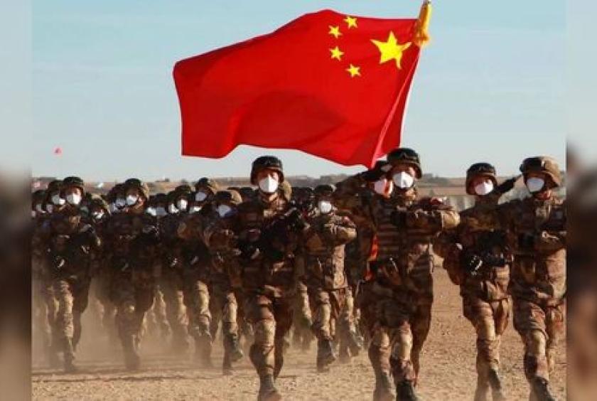Military exercises being conducted by China near the Myanmar border in November 2023 (Photo: China PLA)