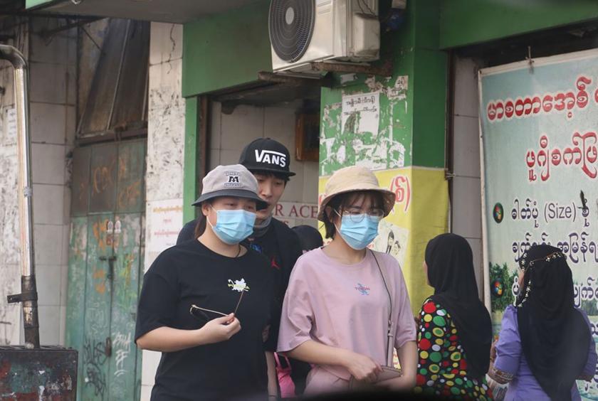 Chinese tourists seen in Yangon (Photo-Myo Htet Paing) 