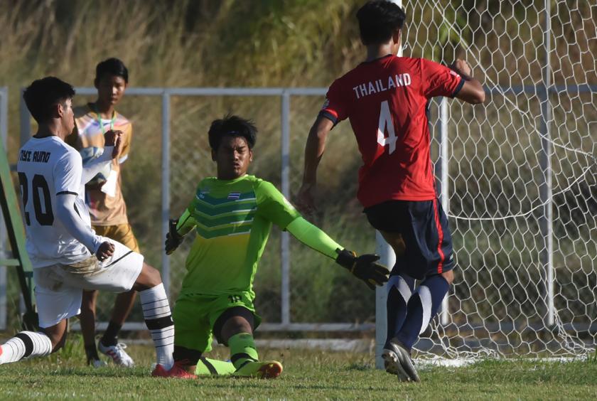 Nyi Nyi Aung scored the winning goal (Photo-Nyi Nyi Soe Nyunt)