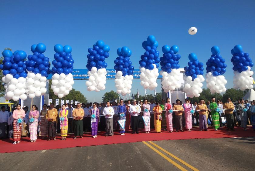 Opening ceremony of Hmawby-Taikkyi road
