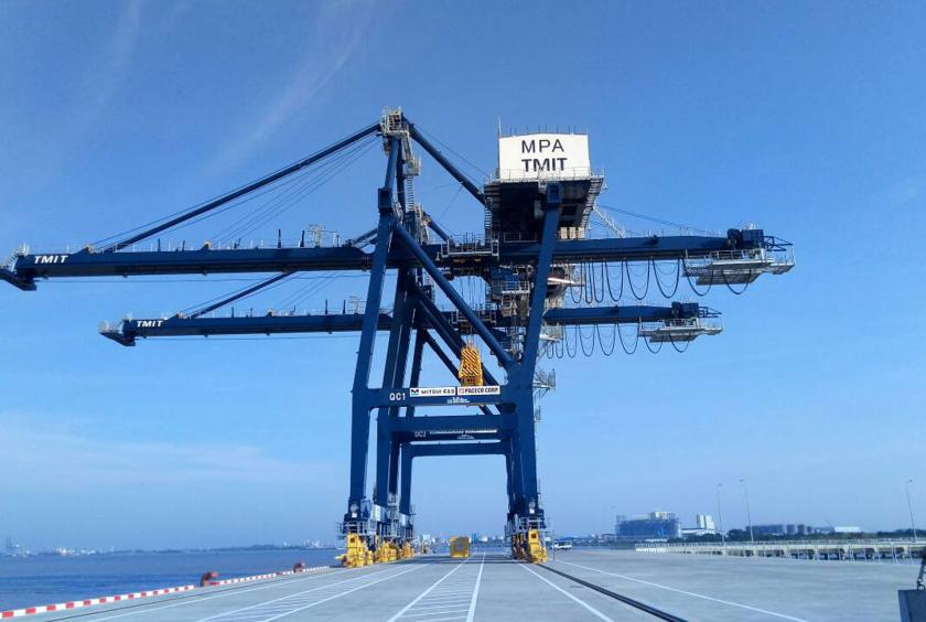 New general cargo and container wharf.