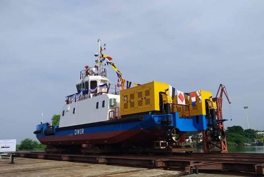 A multi-purpose vessel built by Myanma Shipyards Dong A Joint Venture Company Limited