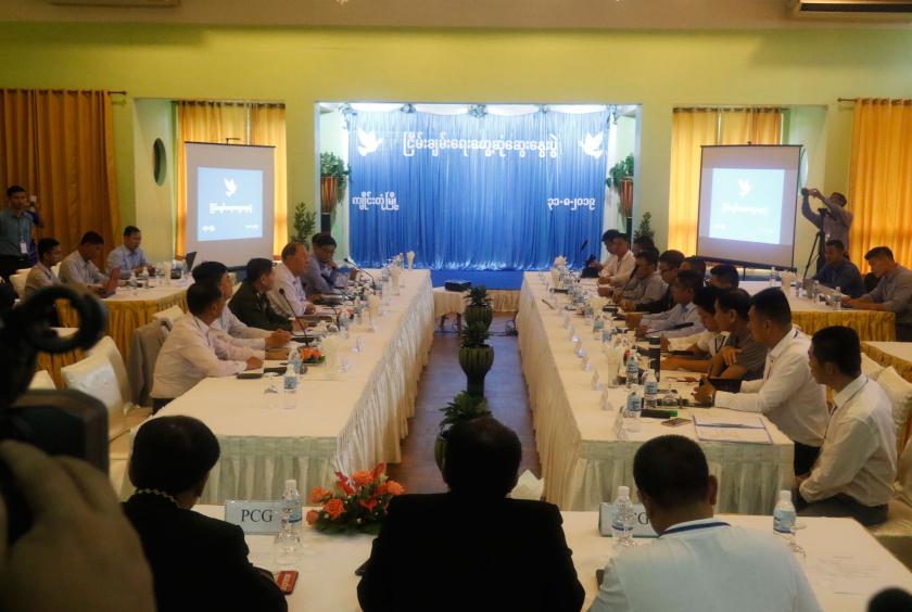 Peace Commission and representatives of four ethnic armed groups from northern alliance