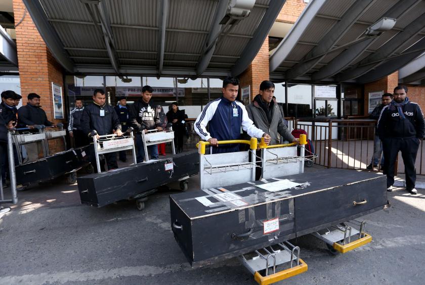 In the last 11 years, a total of 7,467 Nepalis have died while working abroad as migrant workers, according to data from the Foreign Employment Board, the government body that works for the welfare of migrant workers. Post File Photo  