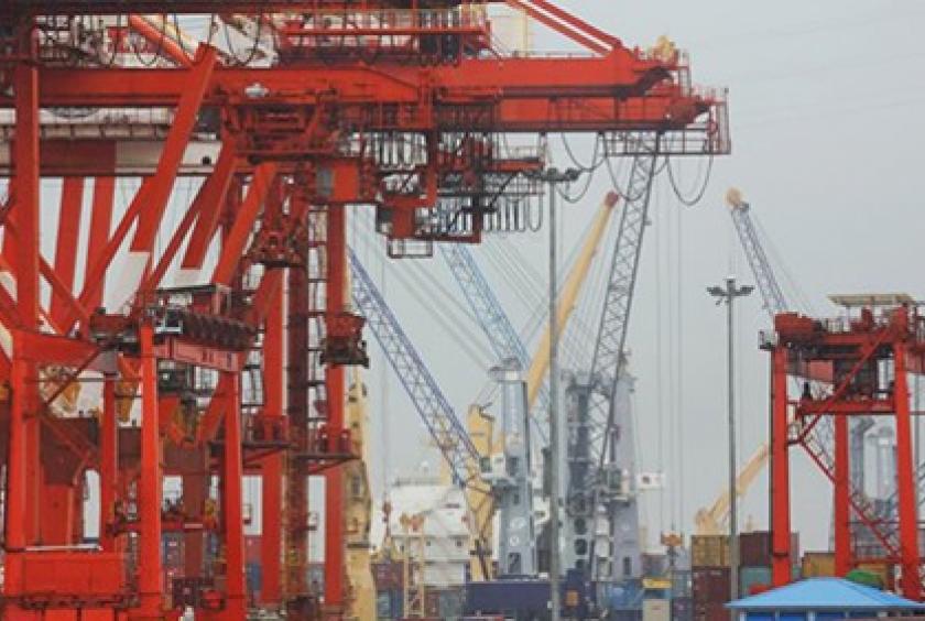 Export and import activities seen at Yangon port 