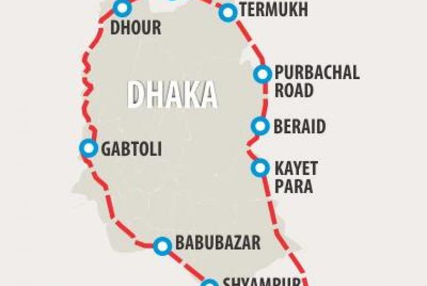 dhaka metro rail route map