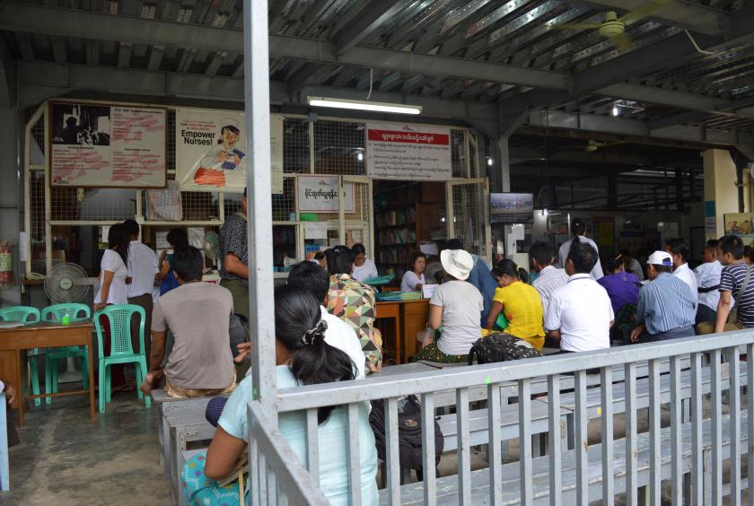 A clinic run by Doctors Without Borders for HIV and TB patients, in Taketa Township. (photo-Eithinzar Kyaw)