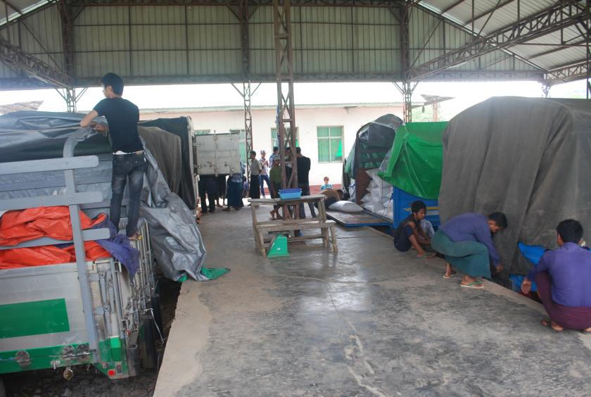 Muse 105th Mile Border Trade Zone in China-Myanmar Border. (Photo-Tun Nay Hlaing)