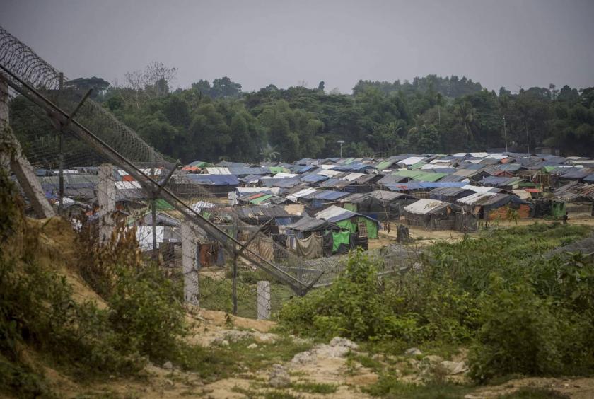 Bengali camps are situated near Myanmar-Bangladesh border fence.