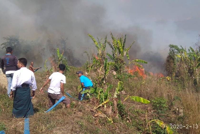 Forest fire breaks out in Mawtaung. 