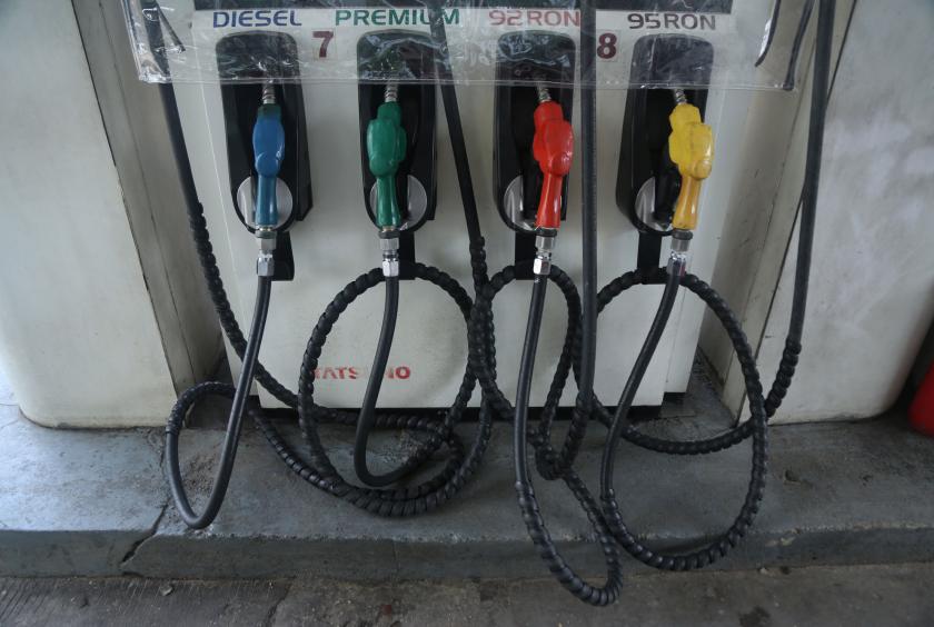 A local private filling station in Yangon.