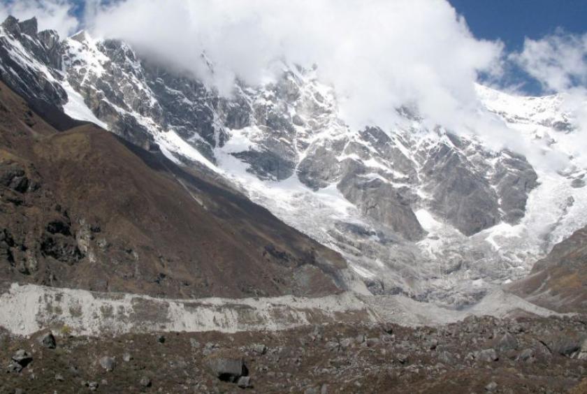 Glaciers in the Hindu Kush-Himalaya region are a critical water source for some 250 million people in the mountains as well as to 1.65 billion others in the river valleys below, the report said.PHOTO: AFP