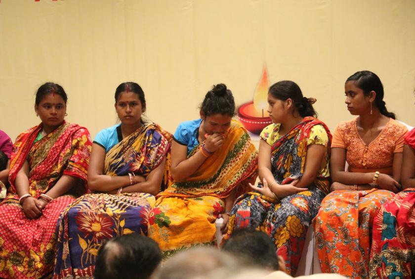 A wish ceremony by Hindus is in progress on September 18. (Photo-Kyi Naing)